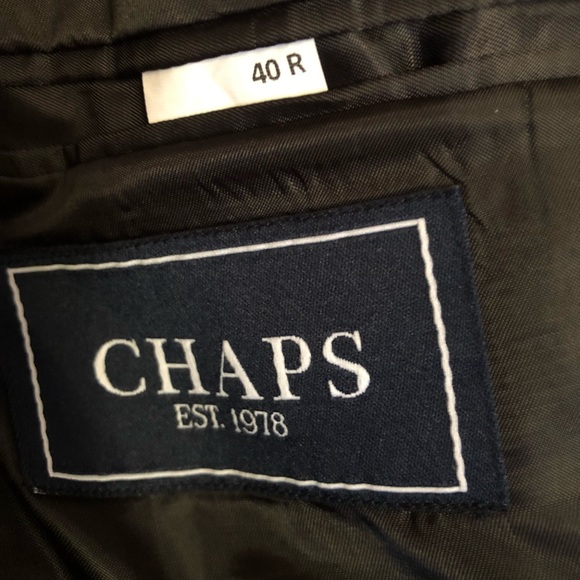 Ralph Lauren Chaps black suit-pleated, cuffed - Picture 3 of 6